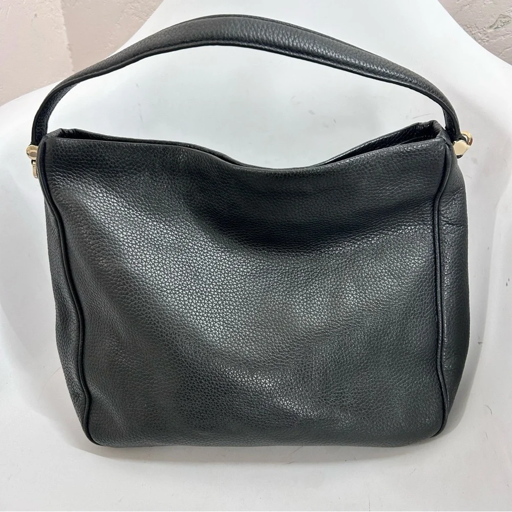 Kate Spade Chester Street Michaela Black Pebbled Leather Hobo Shoulder Bag